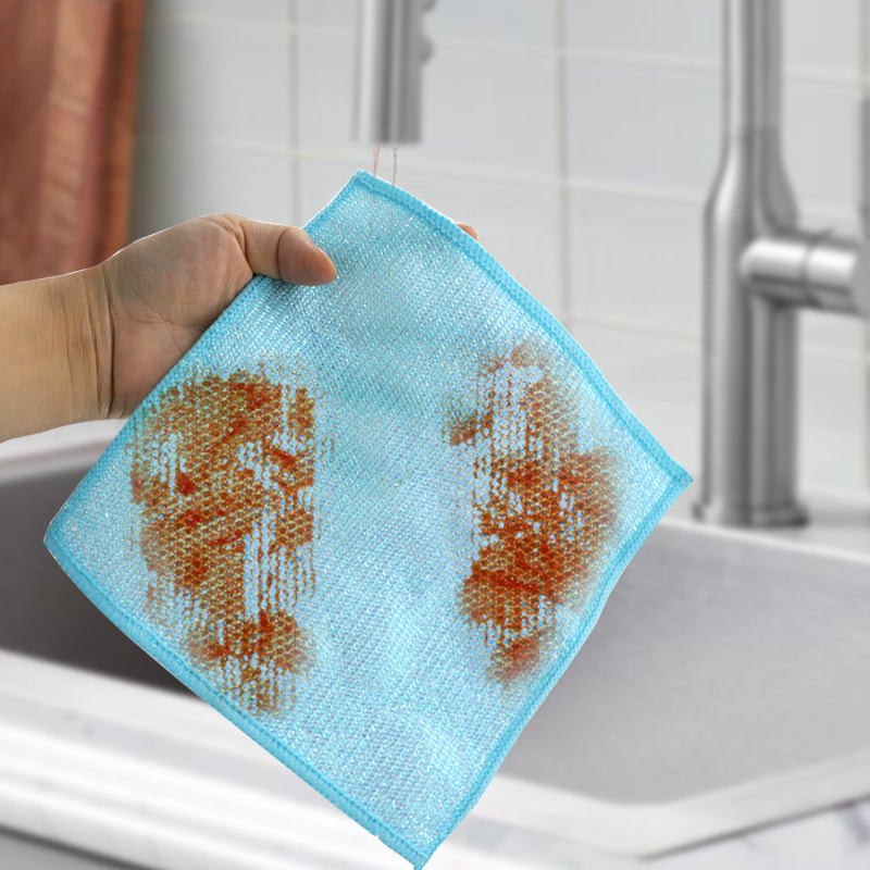 Kuru ve Islak Gümüş Elyaf Kumaş Renkli İpek Bambu Elyaf Ovma Bezi