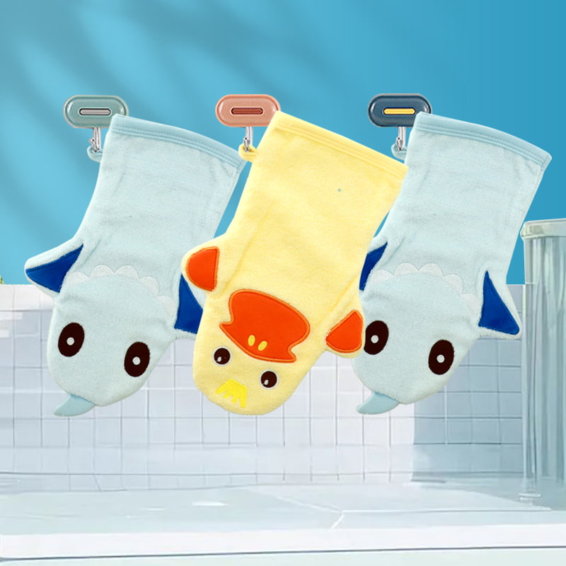 El Havlusu Asılı Kalınlaşmış Bebek Emici Çabuk Kuruyan Dökülmeyen Küçük Kare Havlu çocuk Havlusu Karikatür Yumuşak